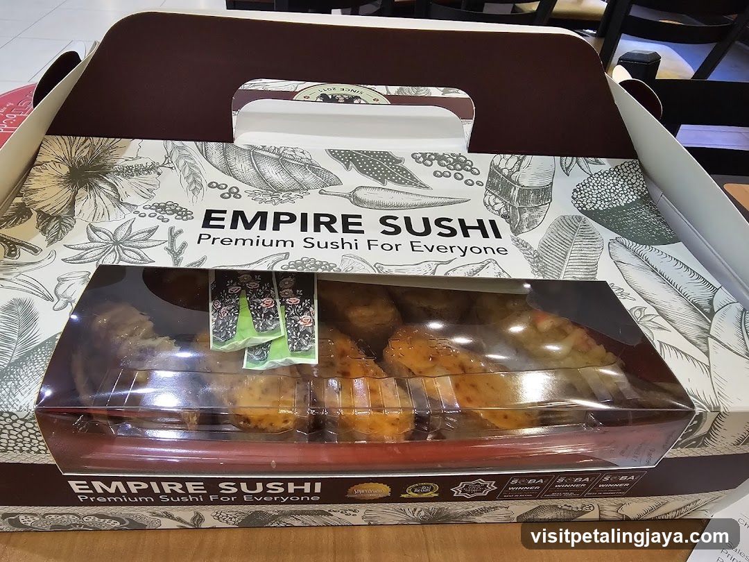 Empire Sushi Takeout Box