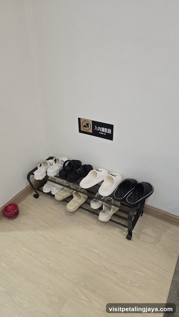 Shoe Rack with Slippers