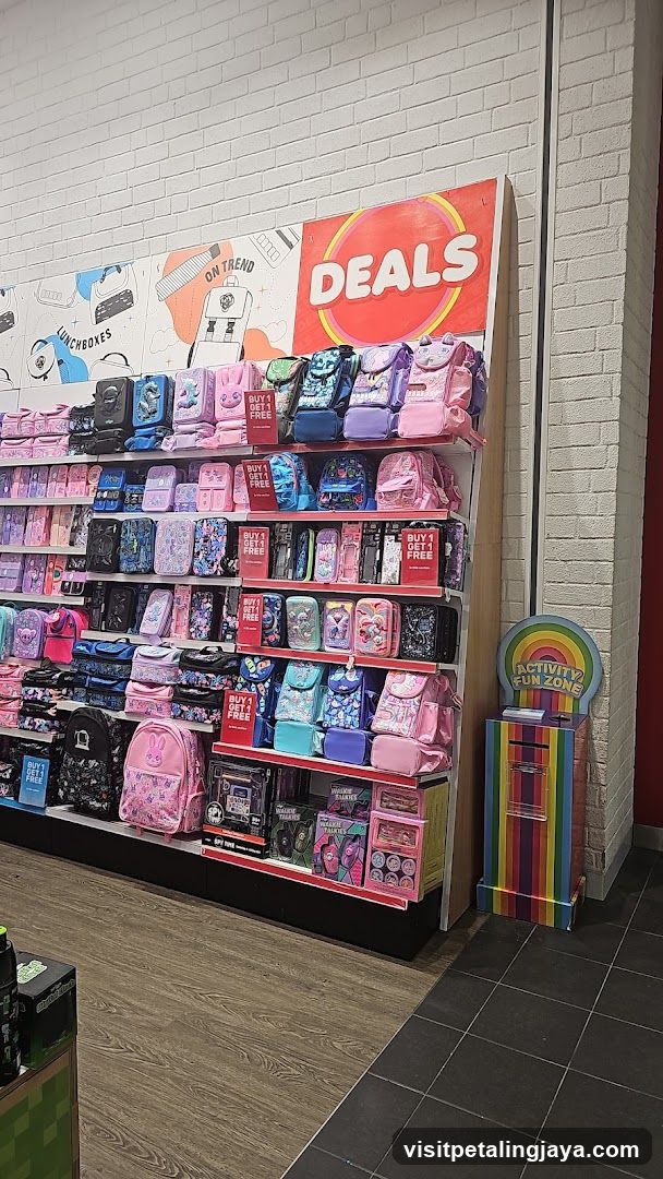 Backpacks and Lunchboxes Display