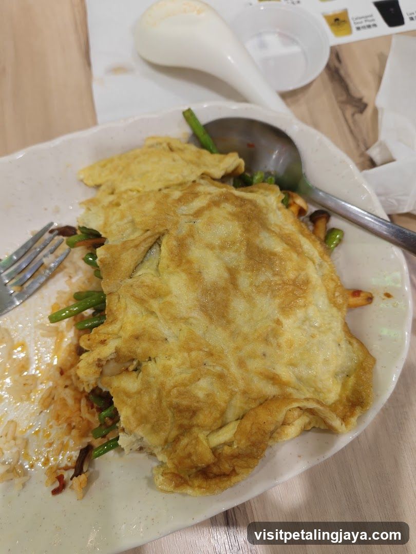 Omelet with Rice and Vegetables