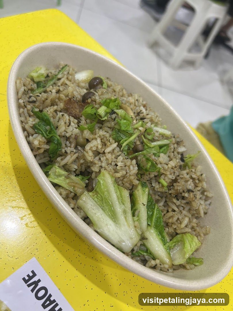 Fried Rice with Vegetables and Mushrooms