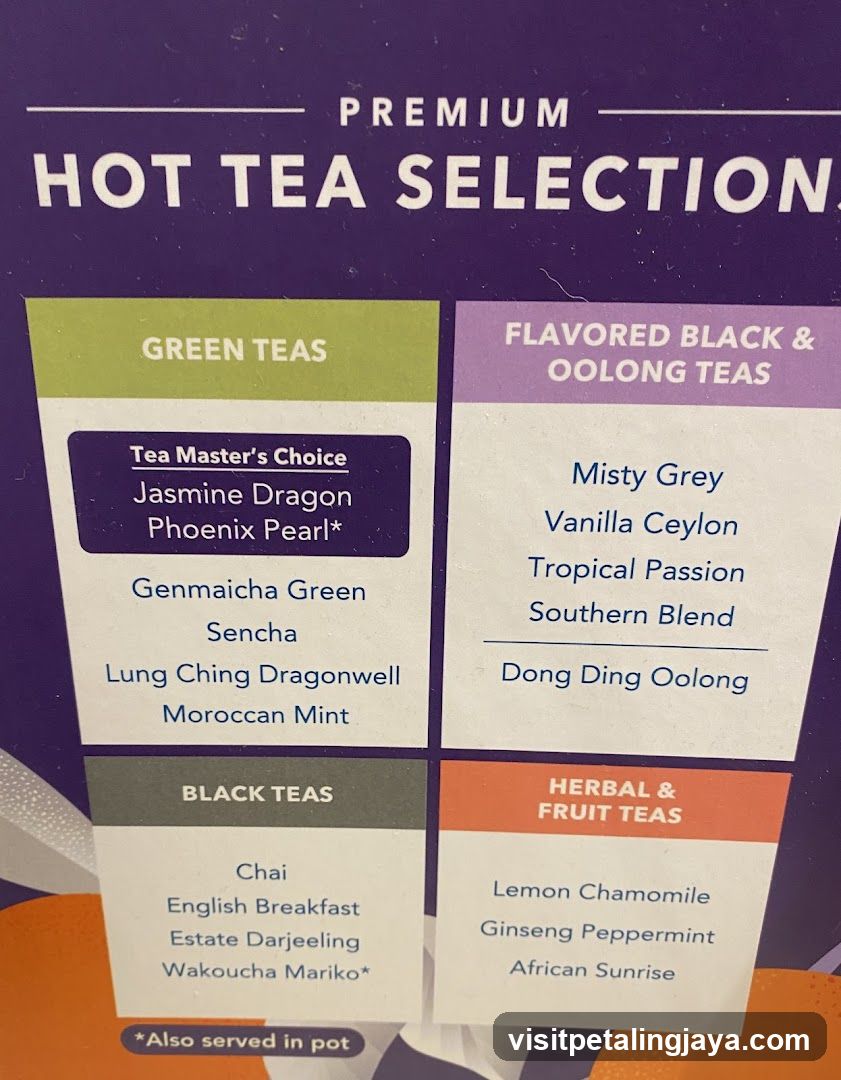 Premium Hot Tea Selections