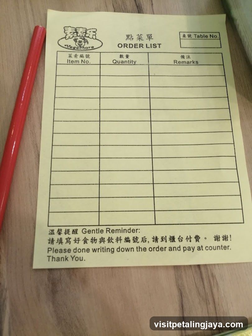ORDER LIST