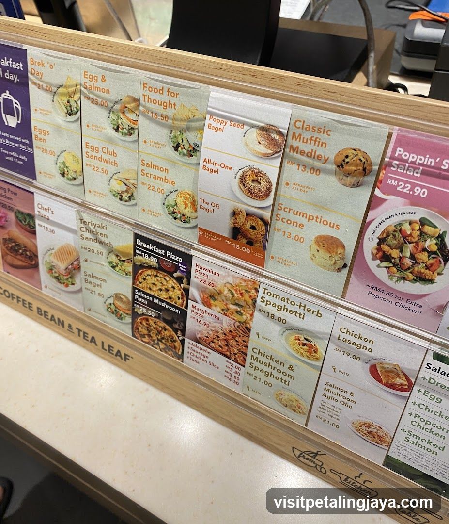 The Coffee Bean & Tea Leaf Menu