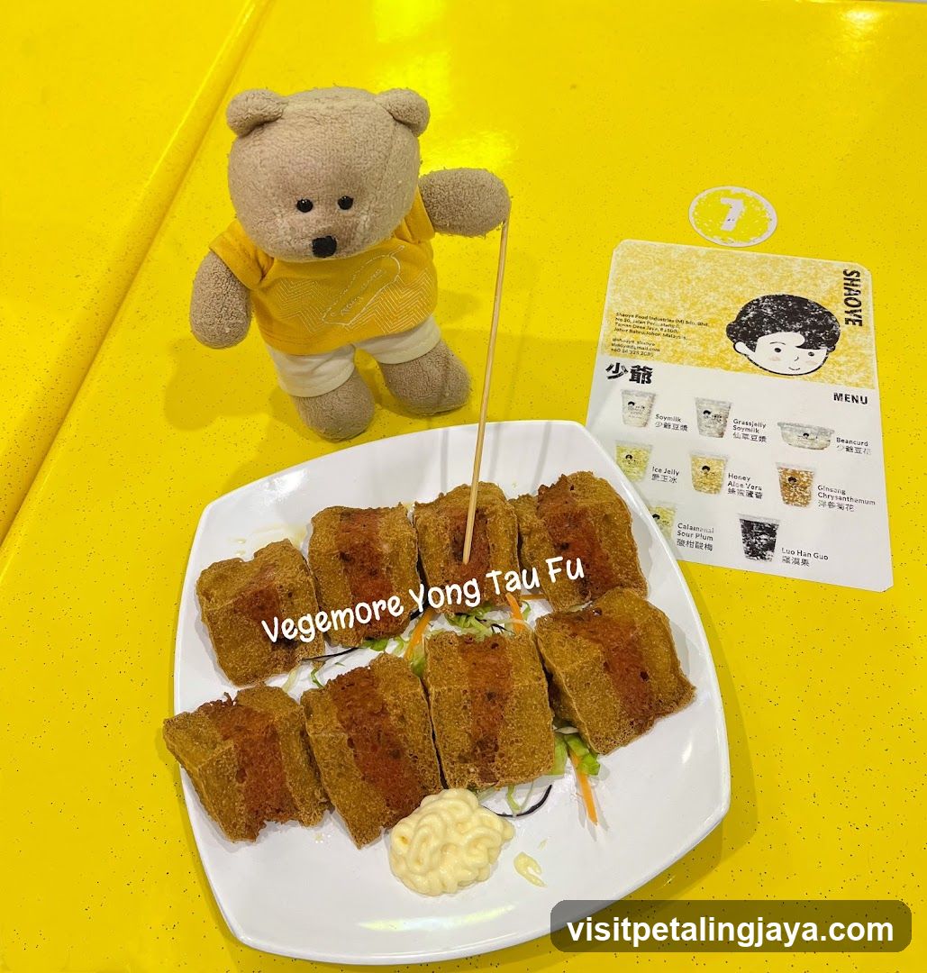 Yong Tau Fu with Menu and Teddy Bear