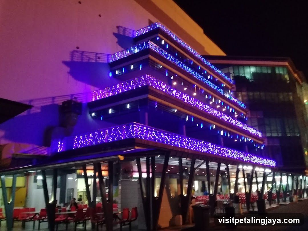 Restaurant with Festive Lights