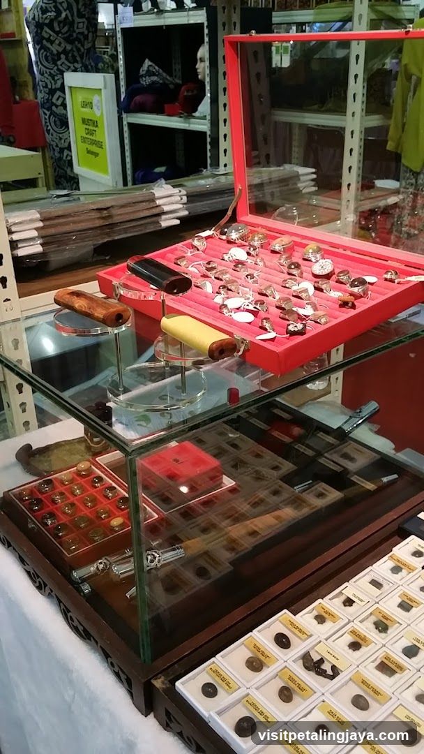 Display of Rings and Collectibles