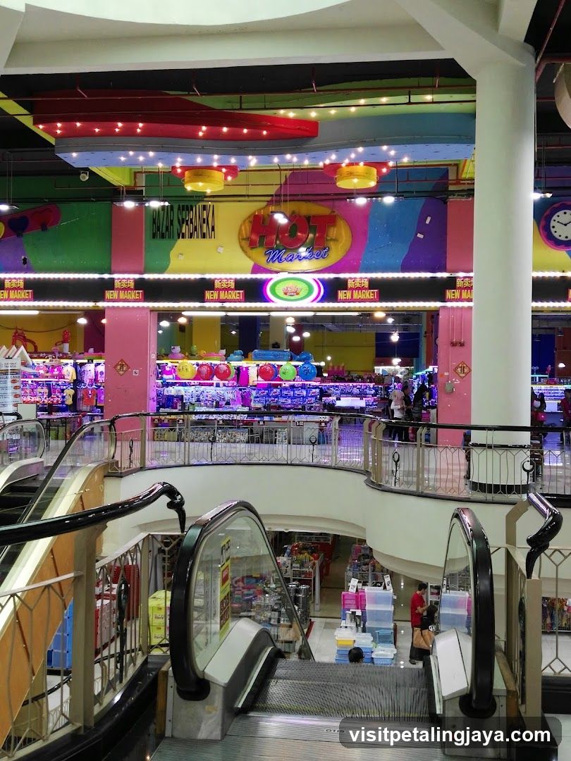 Indoor Market with Escalators