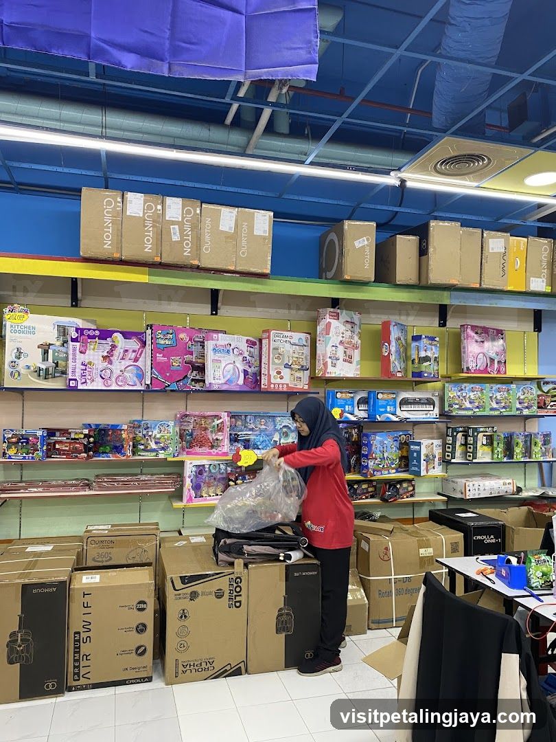Store Interior with Toys and Boxes