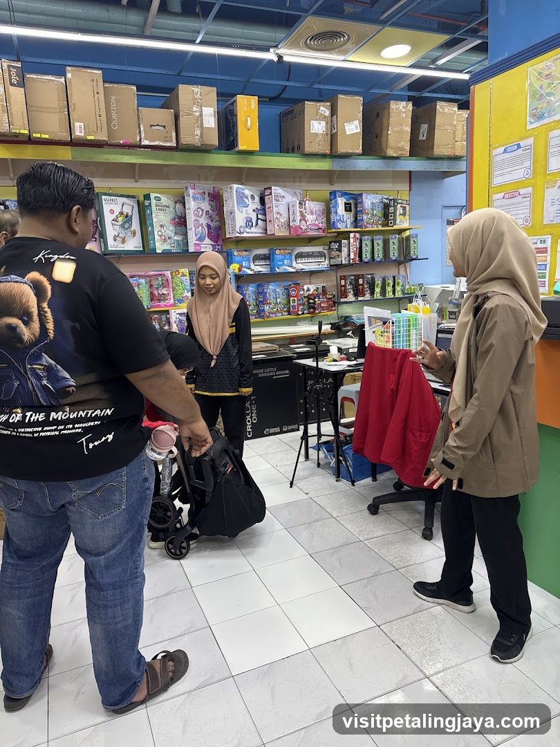 People browsing toys in a store