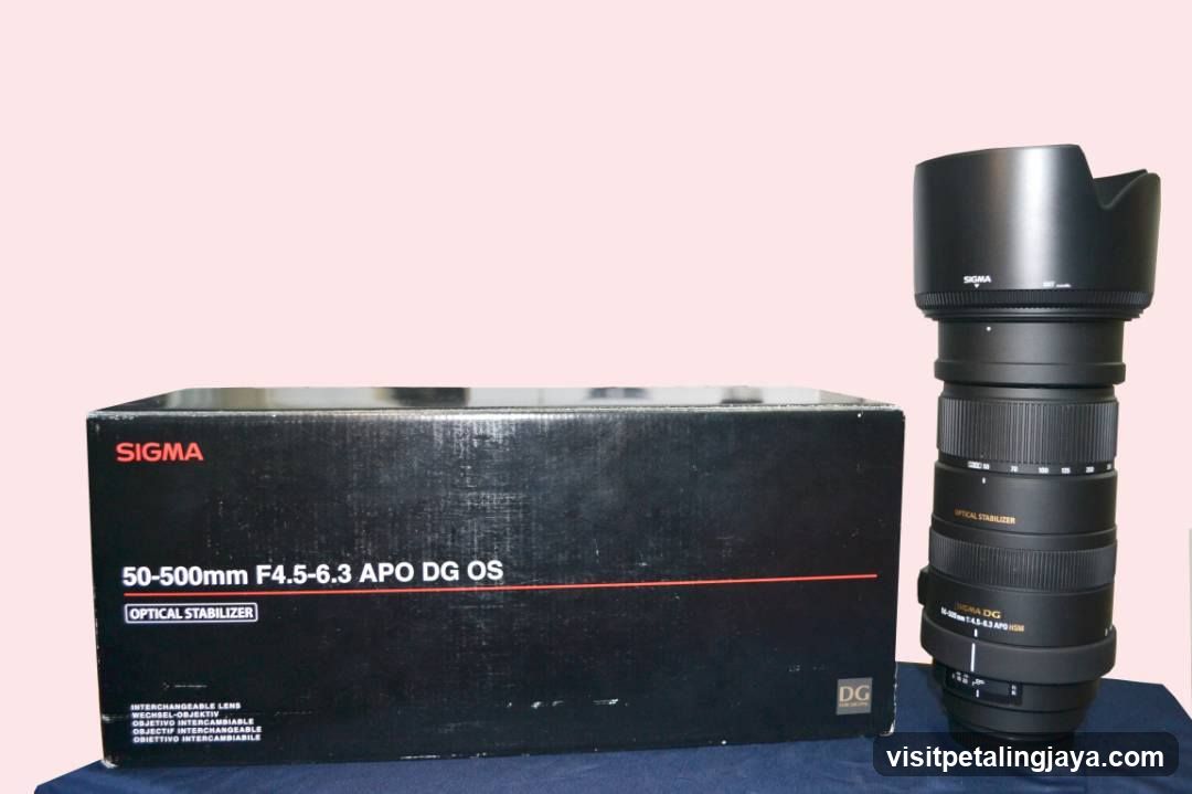 Sigma Camera Lens and Box