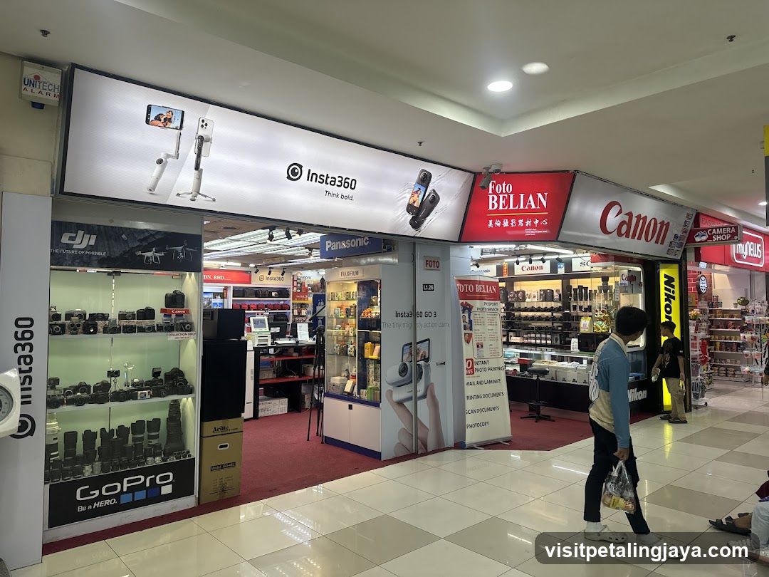 Camera and electronics store