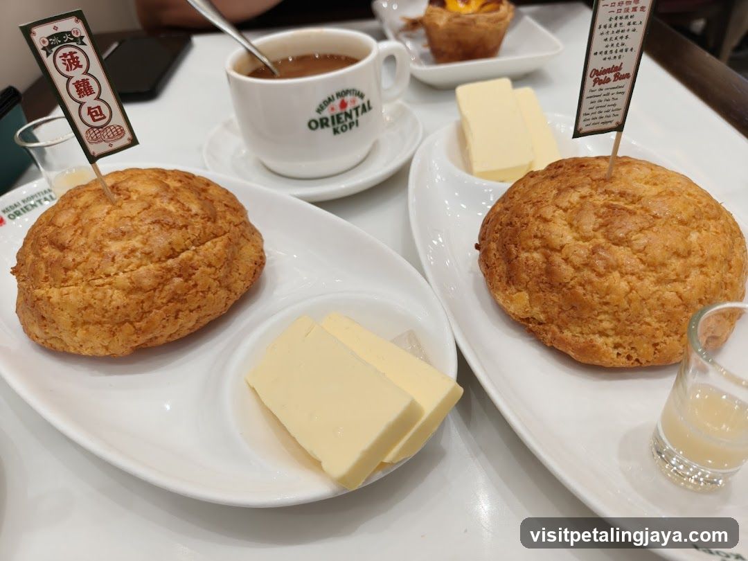 Oriental Polo Buns with Butter and Coffee