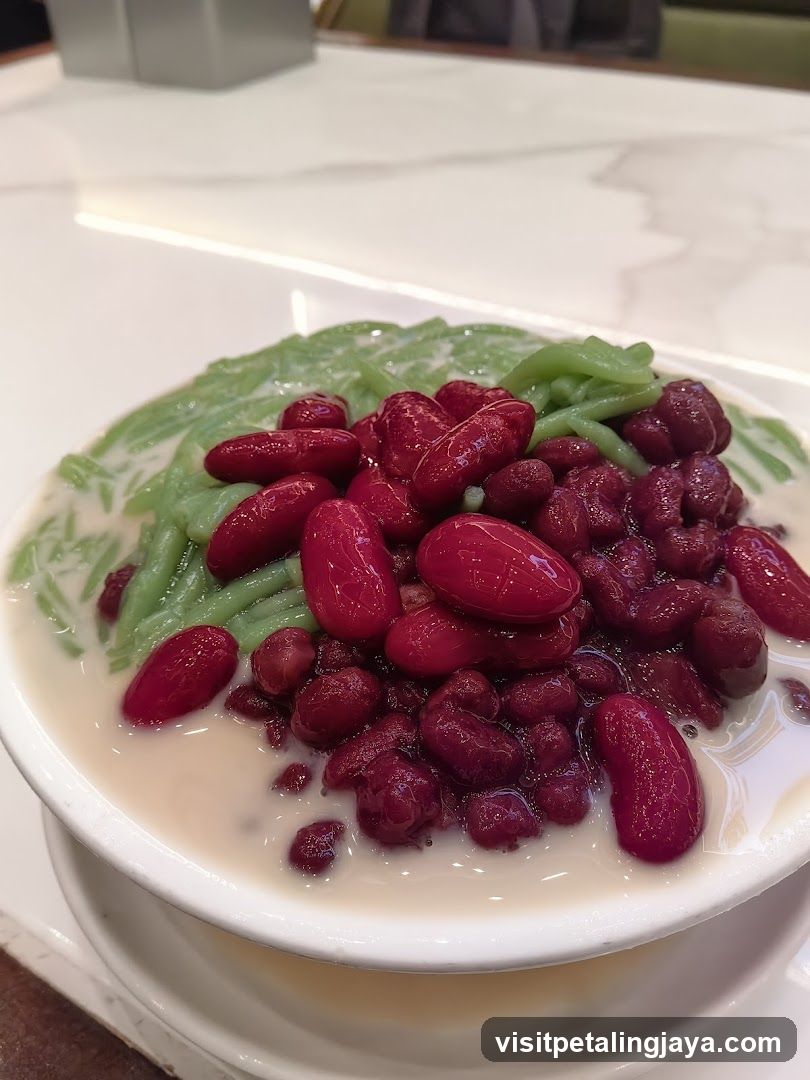 Red Bean and Chendol Dessert