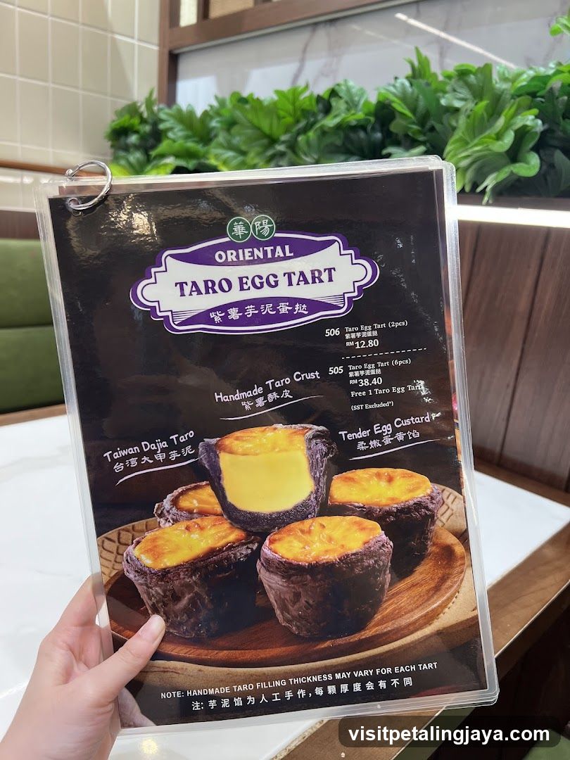 Oriental Taro Egg Tart