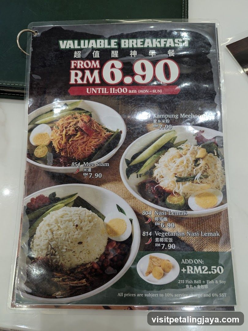 Valuable Breakfast Menu