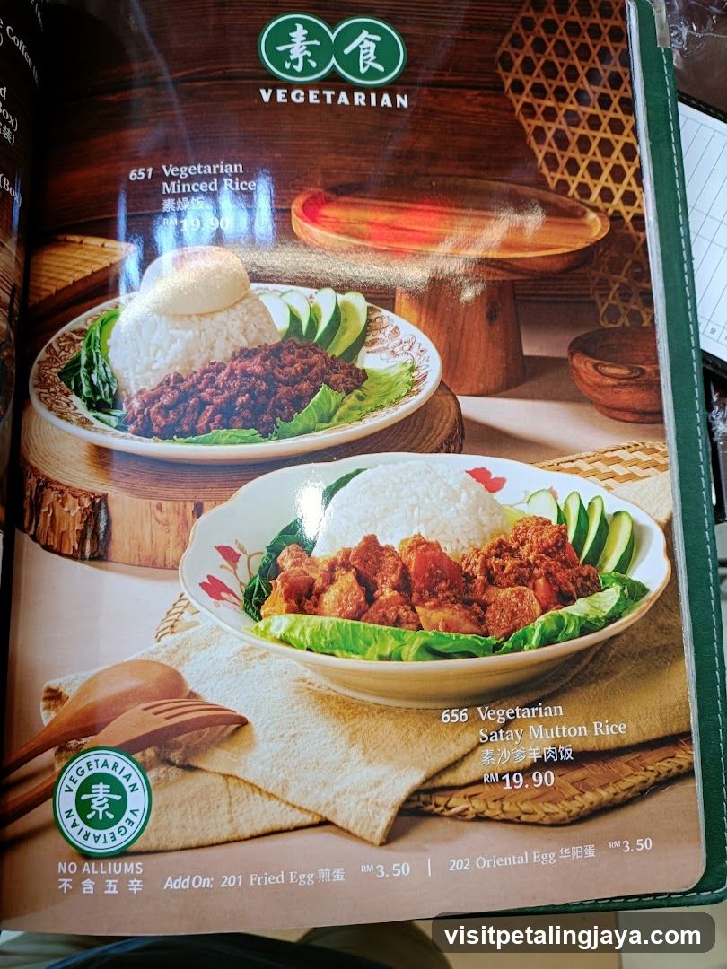 Vegetarian Menu