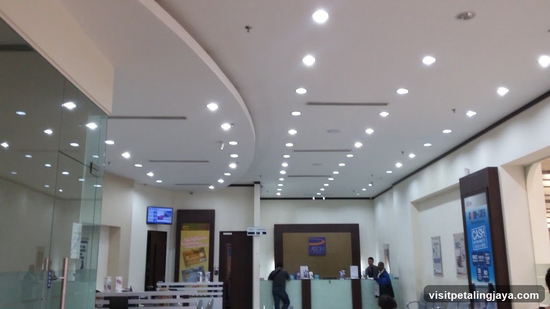Interior of a financial institution