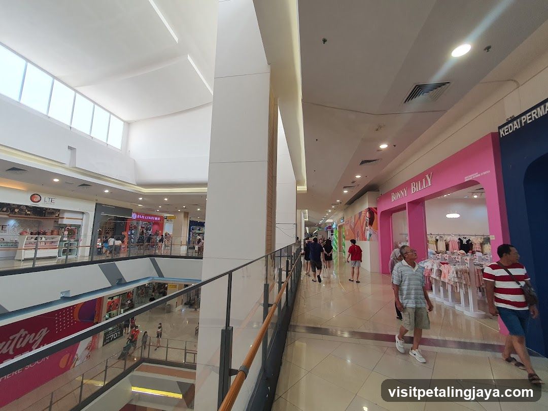 Interior of a shopping mall