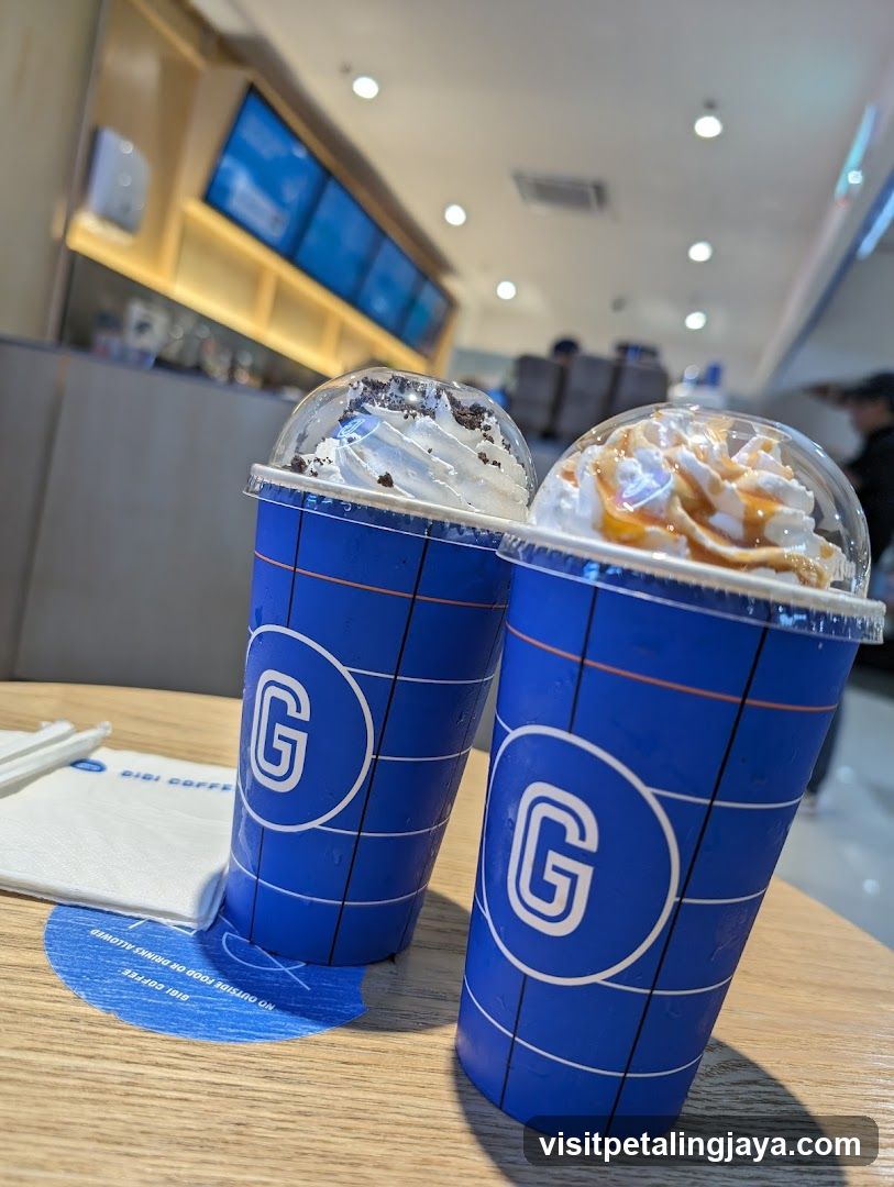 Two Iced Drinks with Whipped Cream