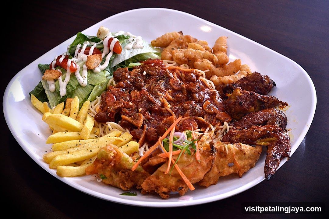 Platter of food