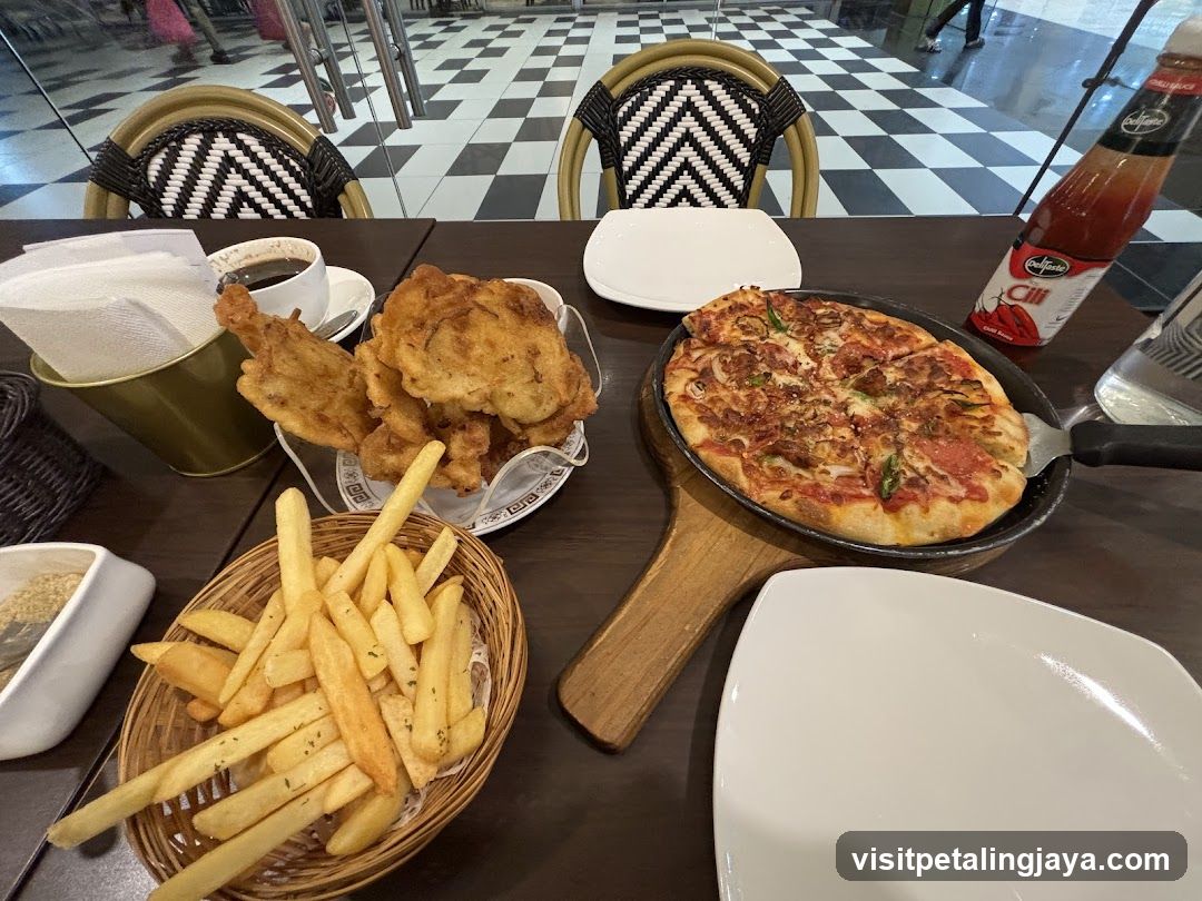 Pizza and Fried Food