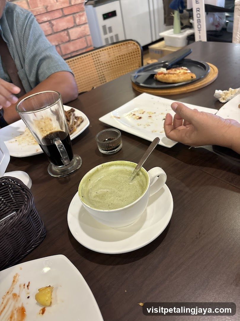 Table with Drinks and Food