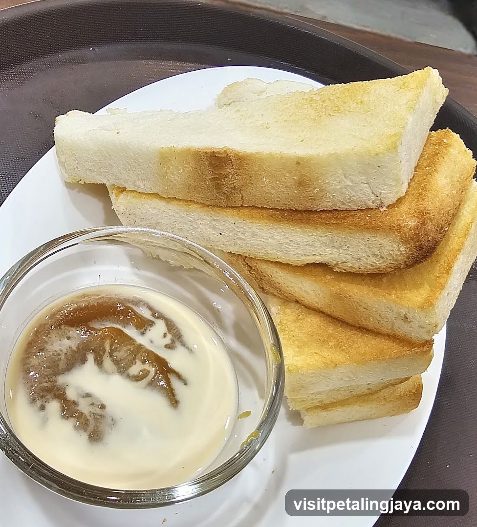 Toast with Condensed Milk and Jam