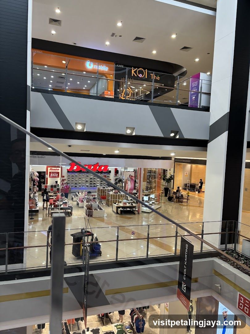 Mall Interior with Shops