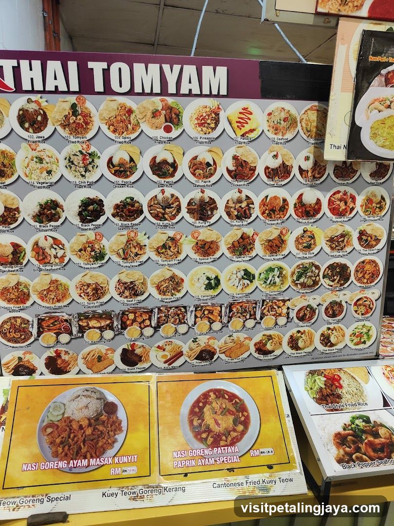 Thai Tomyam Menu