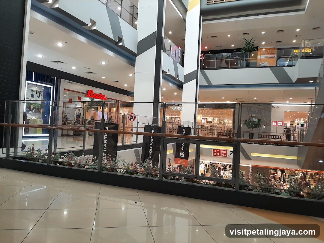 Mall Interior with Shops