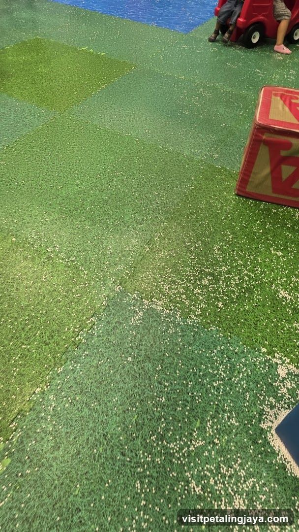 Playground Floor with Scattered Balls