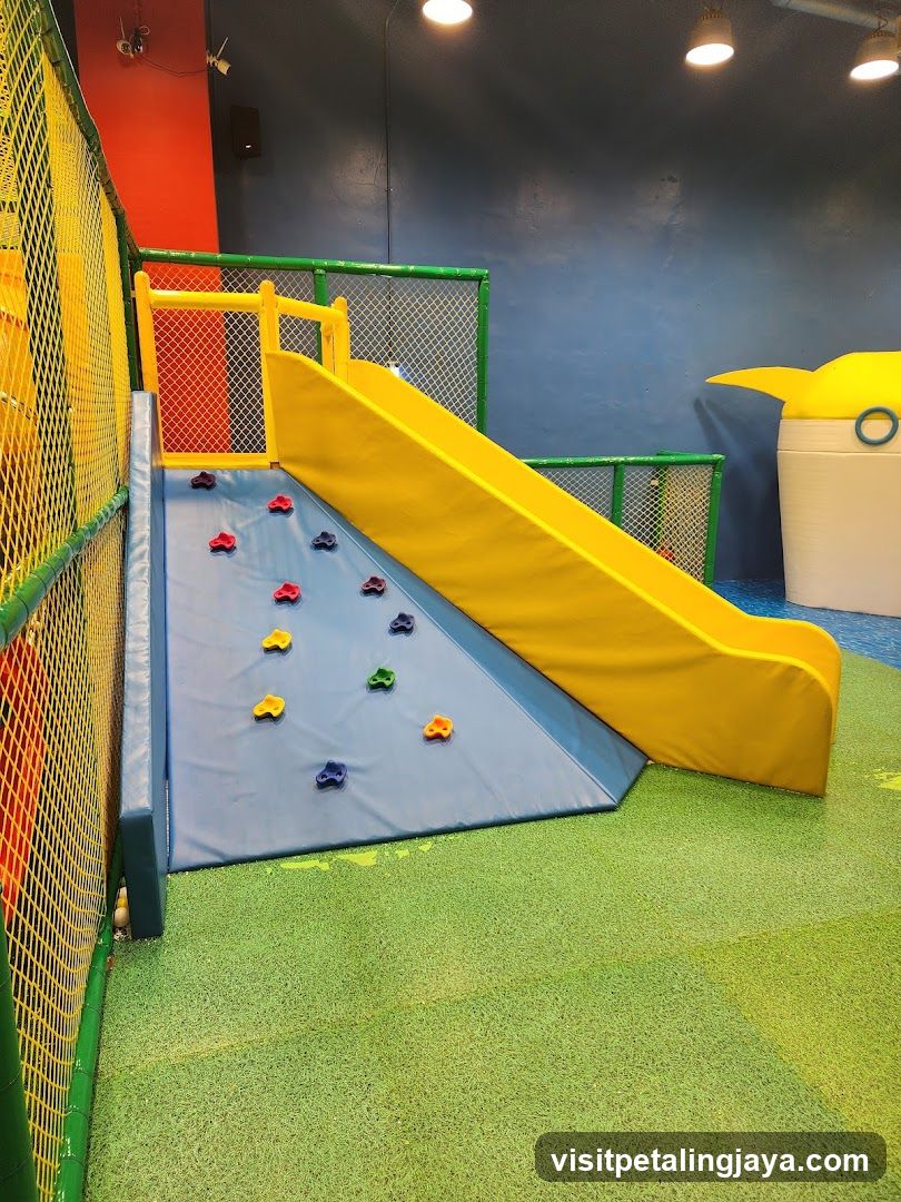 Indoor Playground Slide and Climbing Wall