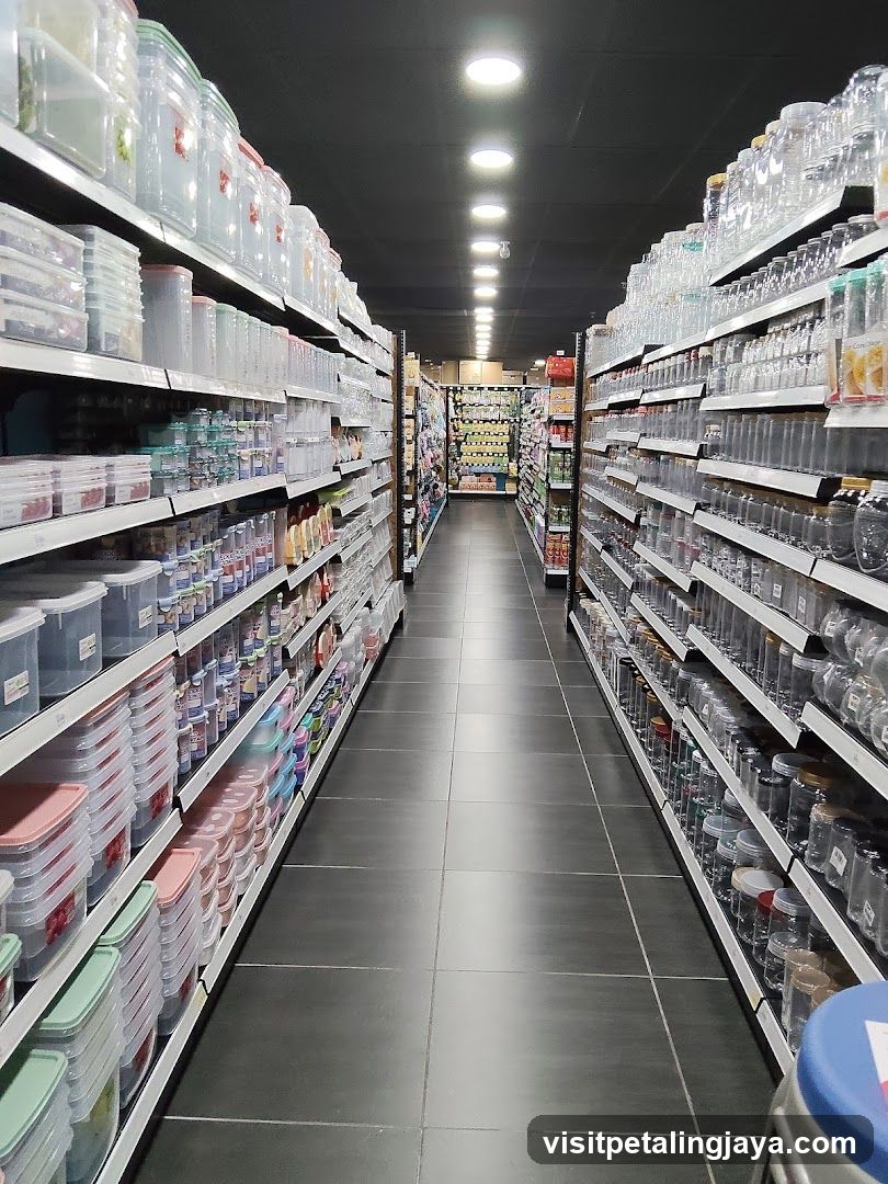 Aisle of Storage Containers and Jars