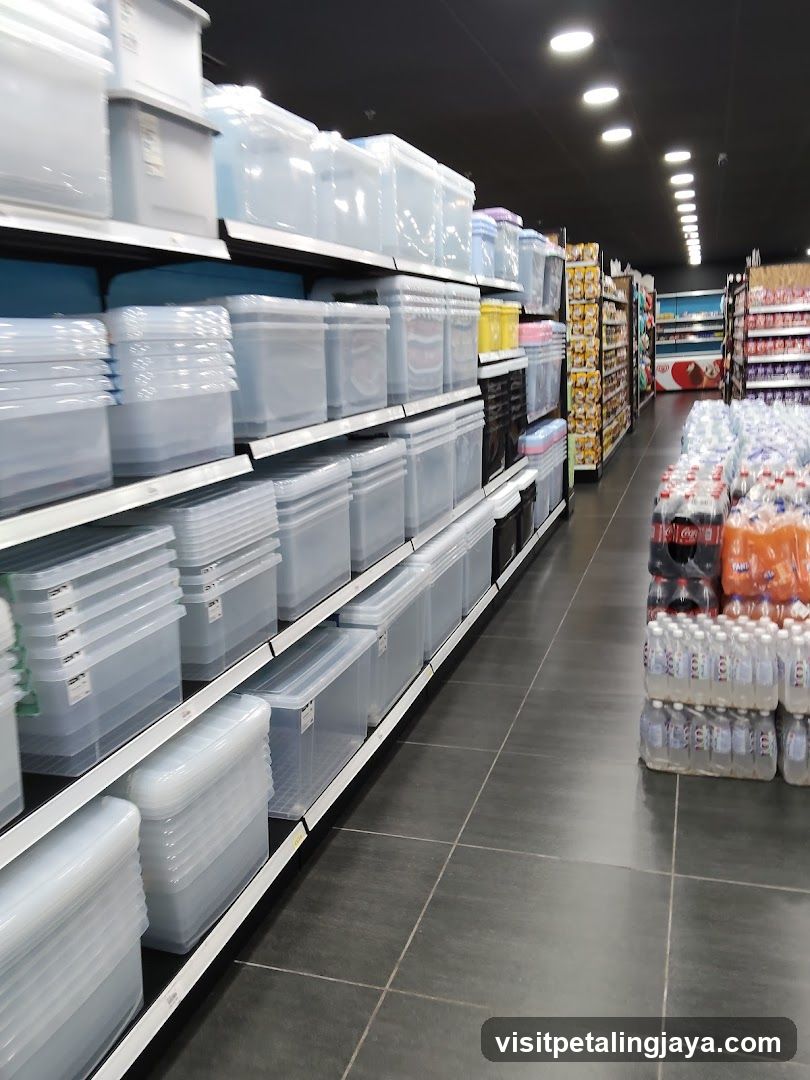 Storage Containers and Beverages Aisle