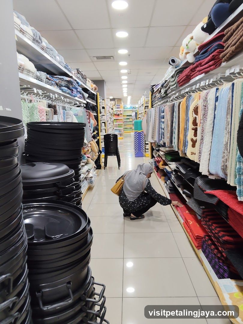 Store Aisle with Home Goods
