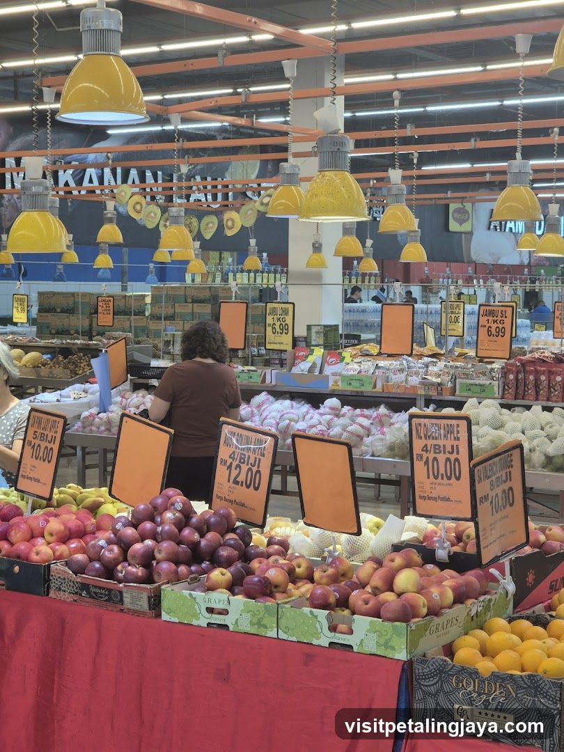 Fruit Display in Supermarket