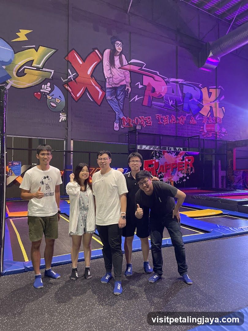 Group at Trampoline Park