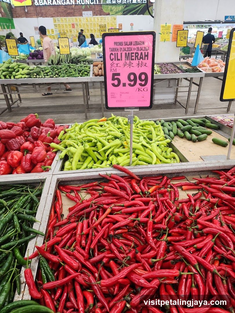 Produce Display with Sale Sign