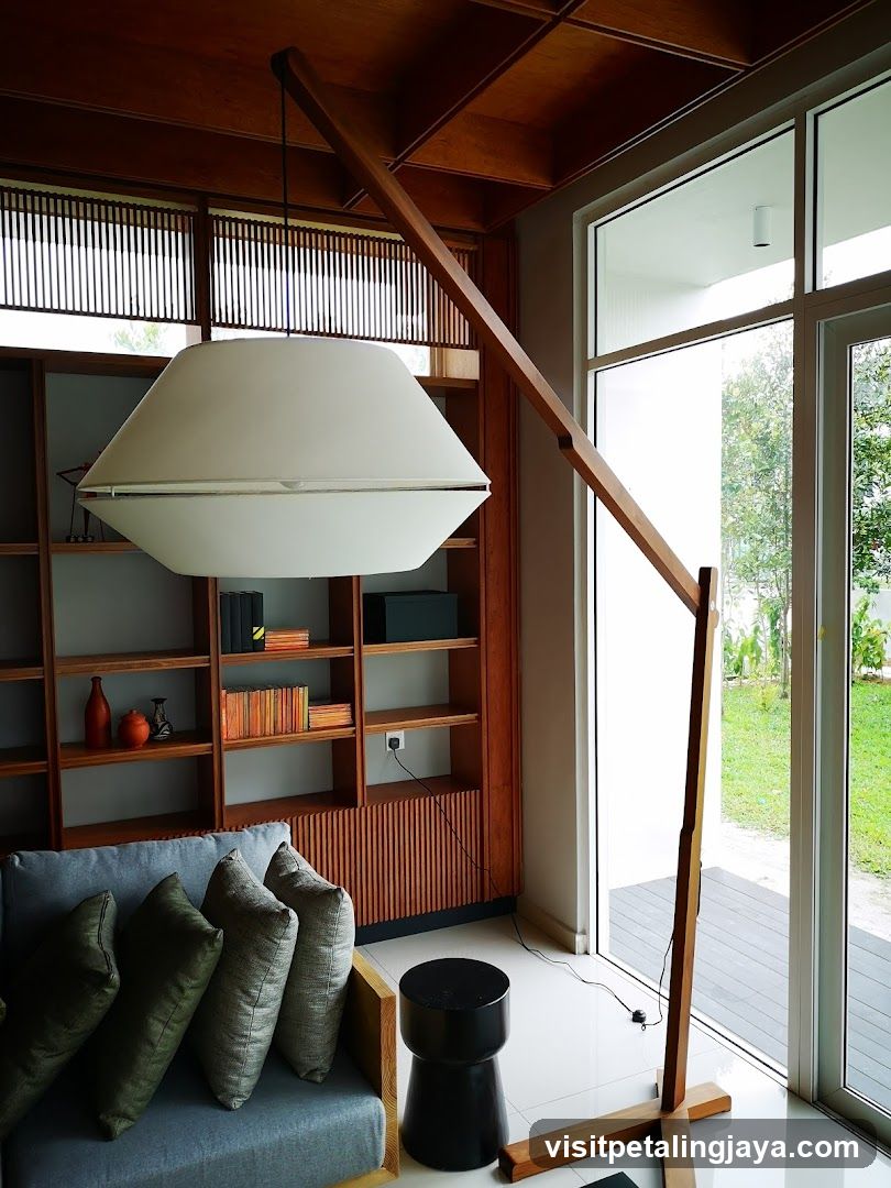 Modern Living Room with Floor Lamp