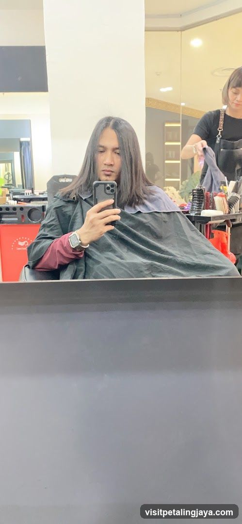 Man in Hair Salon