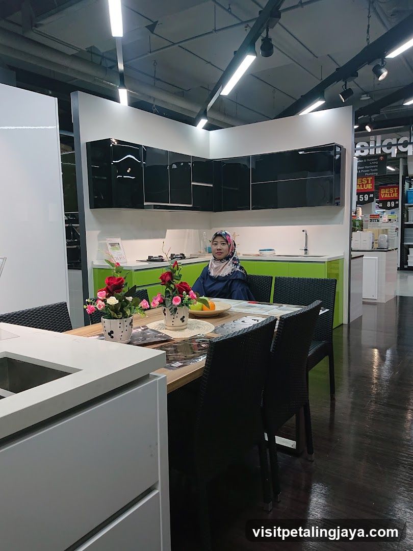 Kitchen Display with Woman
