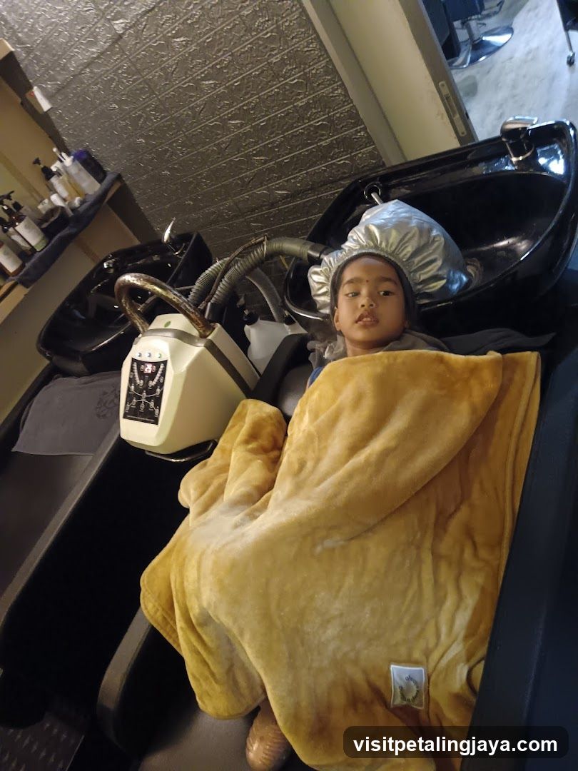 Child in Salon Chair