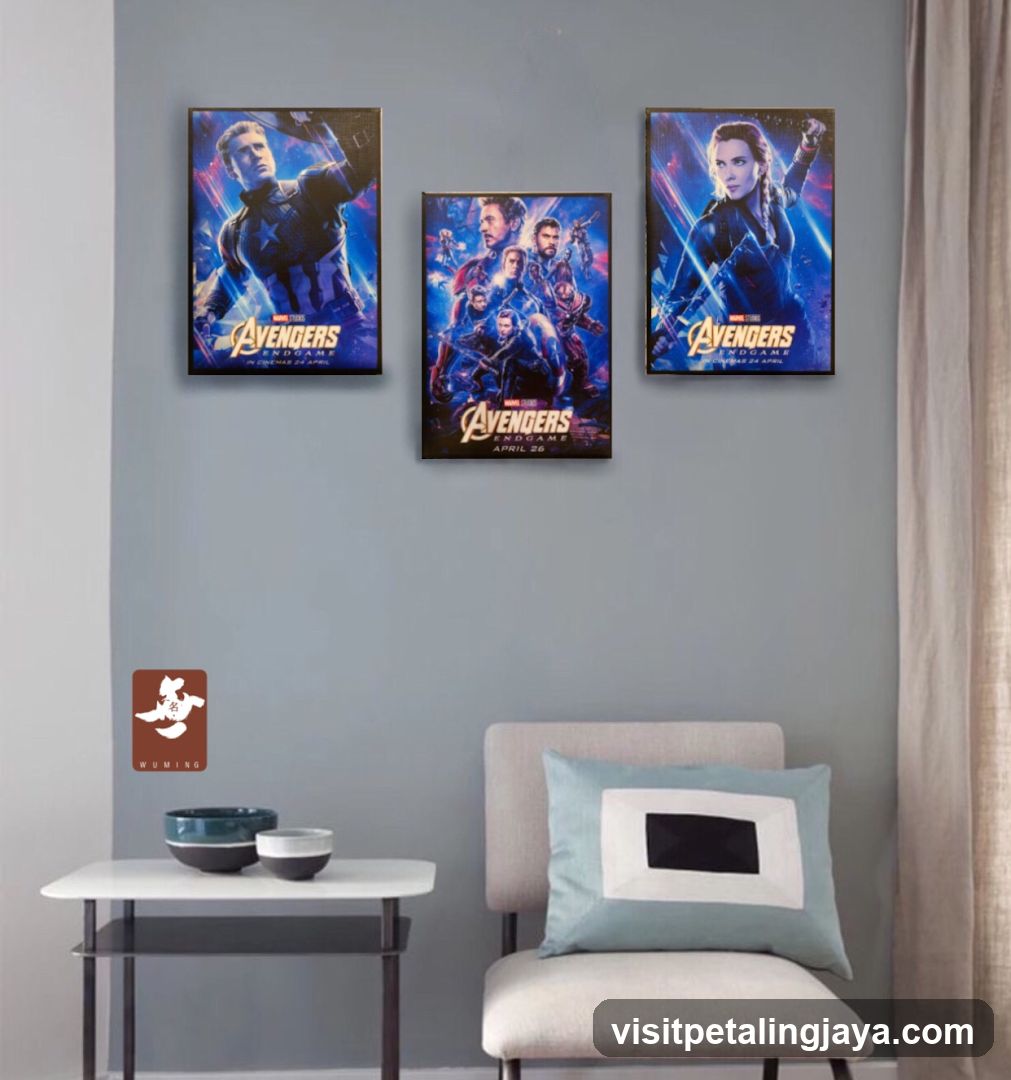 Avengers: Endgame Movie Posters in Living Room