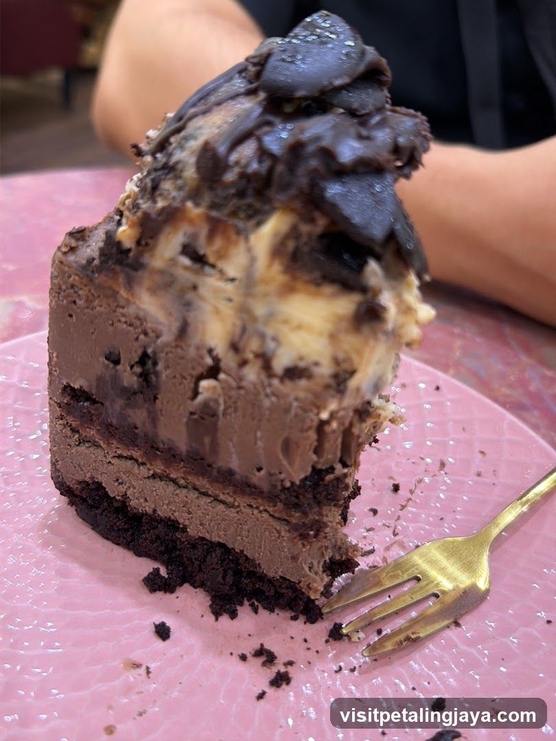 Chocolate Layer Cake Slice