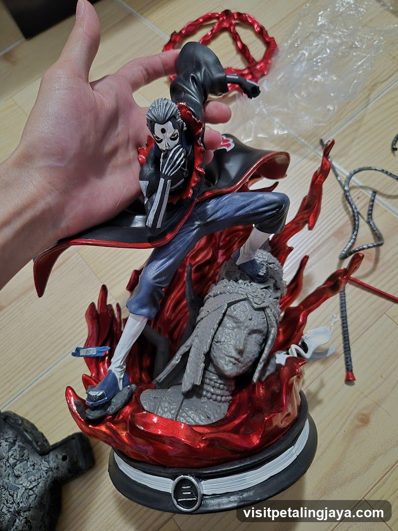 Hand holding anime figurine
