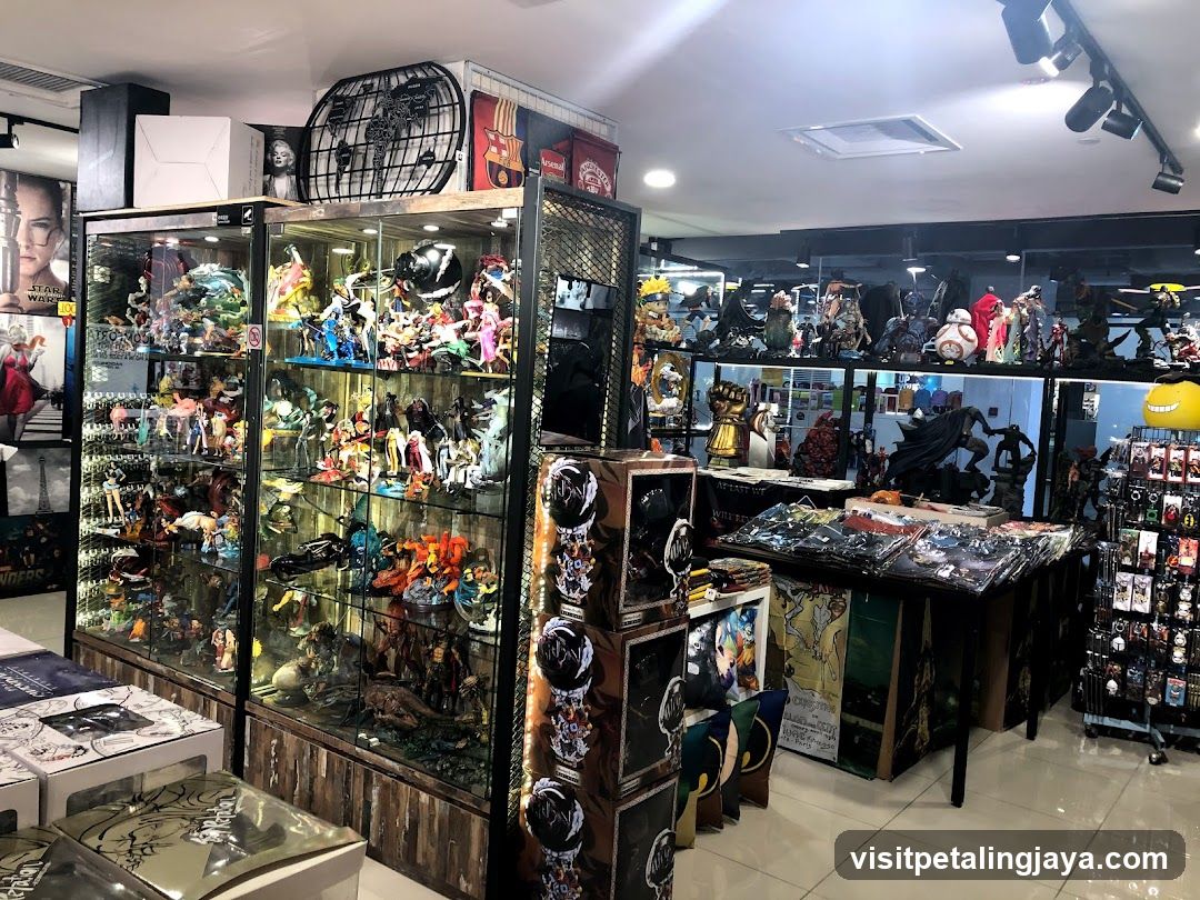 Interior of a collectibles store