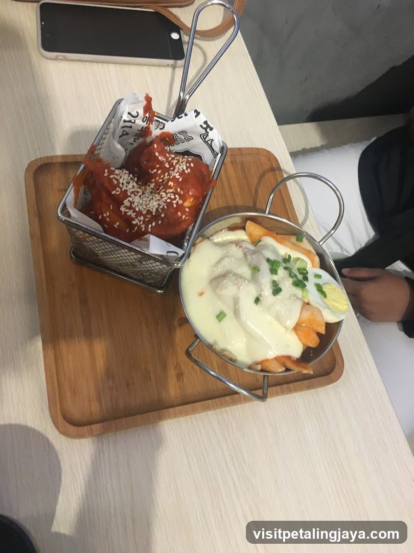 Food served on wooden tray