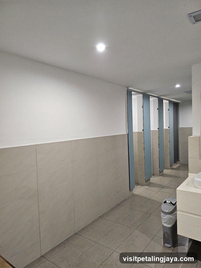 Interior of a public restroom