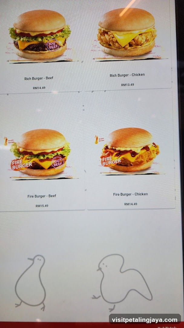 Burger Menu